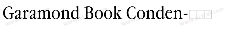 Garamond Book Conden字体转换